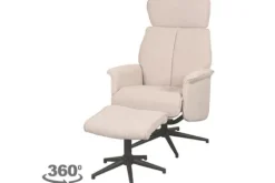Hot Relaxfauteuil met hocker Naturel Touch CH-73.019 Verdal