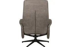 Relaxstoelen|Draaifauteuils^Relaxfauteuil met hocker Taupe Micro Suede CH-73.011 Bergen