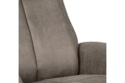 Relaxstoelen|Draaifauteuils^Relaxfauteuil met hocker Taupe Micro Suede CH-73.011 Bergen