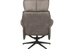 Label51 Draaifauteuils^Relaxfauteuil Taupe Micro Suede CH-73.017 Verdal