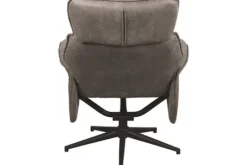 Label51 Draaifauteuils^Relaxfauteuil Taupe Micro Suede CH-73.017 Verdal