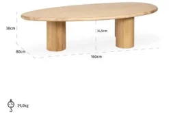 Sale Richmond Interiors Salontafel 212357 Oakley