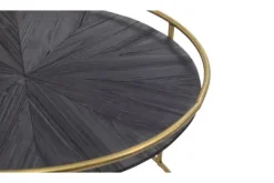 Discount PTMD Salontafelset Black wood 706936 Caly