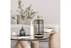Searchlight Tafellampen^Tafellamp 54210-1BK Circolo Cage