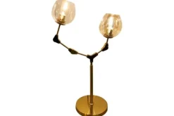 Toms Luxury Lights Tafellampen^Tafellamp 3-lichts Messing Cas