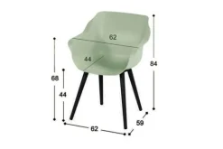 Online Hartman tuinmeubelen Tuinstoel French Green 11.681.847 Sophie Studio