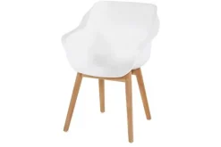 Hartman tuinmeubelen Tuinartikelen^Tuinstoel Royal White 11.688.203 Sophie Teak