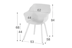 Hartman tuinmeubelen Tuinartikelen^Tuinstoel Royal White 11.680.003 Sophie Element