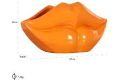Richmond Interiors Decoratie^Vaas 212695 oranje Lippo