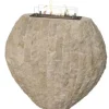 Clearance Xaralyn Vaas beige incl. bio ethanol haard Shigo