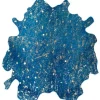 Divendo Vloerkleden^Vloerkleed 410 Blauw Goud Glam