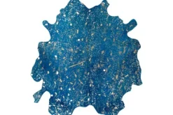 Divendo Vloerkleden^Vloerkleed 410 Blauw Goud Glam