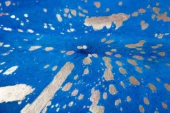 Divendo Vloerkleden^Vloerkleed 410 Blauw Goud Glam