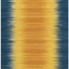Clearance Divendo Vloerkleed 8070 Geel Blauw Sunset