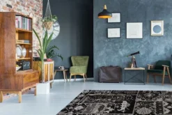 Divendo Vloerkleden^Vloerkleed 150 Grijs Zwart River
