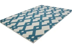 Divendo Vloerkleden^Vloerkleed 100 Ivoor Turquoise Now!