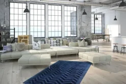 Discount Divendo Vloerkleed 410 Marineblauw Luxury