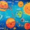 Viviendo Vloerkleden^Vloerkleed 230 Solar System Torino Kids