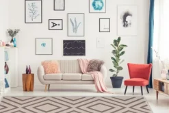 Divendo Vloerkleden^Vloerkleed 525 Taupe Lina