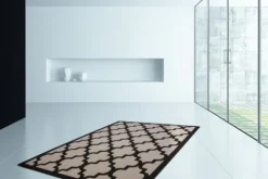 Divendo Vloerkleden^Vloerkleed 3097 Taupe Zwart Manolya