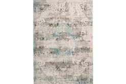 Divendo Vloerkleden^Vloerkleed 325 taupe/turquoise Anouk