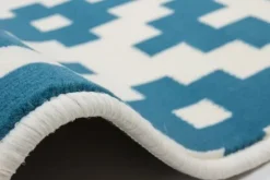 Divendo Vloerkleden^Vloerkleed 300 Wit Turquoise Now!