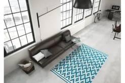 Divendo Vloerkleden^Vloerkleed 300 Wit Turquoise Now!