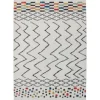 Divendo Vloerkleden^Vloerkleed 410 Wit Zwart Multi Agadir