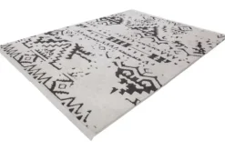 Clearance Divendo Vloerkleed 110 Wit/Zwart Agadir
