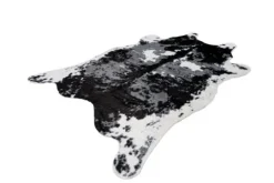 Divendo Vloerkleden^Vloerkleed 225 zwart wit Desert