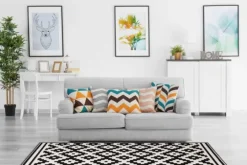 Divendo Vloerkleden^Vloerkleed 300 Zwart Wit Now!