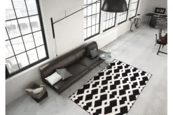 Divendo Vloerkleed 100 Zwart Wit Now!
