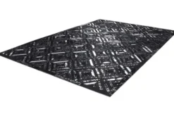 Divendo Vloerkleden^Vloerkleed 410 Zwart Zilver Spark
