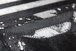 Divendo Vloerkleden^Vloerkleed 410 Zwart Zilver Spark