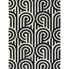 Florence Broadhurst Vloerkleden^Vloerkleed Black 039205 Turnabouts
