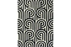 Florence Broadhurst Vloerkleden^Vloerkleed Black 039205 Turnabouts