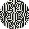 Clearance Florence Broadhurst Vloerkleed Black 039205 Turnabouts