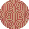 Florence Broadhurst Vloerkleden^Vloerkleed Claret 039200 Turnabouts