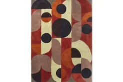 Hot Brink & Campman Vloerkleed Cosmo Red Pale Green 95203 Decor |