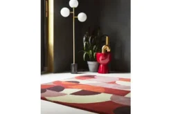 Hot Brink & Campman Vloerkleed Cosmo Red Pale Green 95203 Decor |