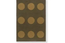Brink & Campman Vloerkleed Festival Dots Olive 495817 Habitat |
