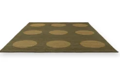 Brink & Campman Vloerkleed Festival Dots Olive 495817 Habitat |
