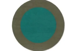 Brink & Campman Vloerkleden^Vloerkleed Festival Round Aqua 496308 Habitat |