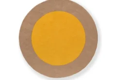 Brink & Campman Vloerkleed Festival Round Yellow 496306 Habitat |