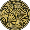 Florence Broadhurst Vloerkleden^Vloerkleed Gold 039305 Japanese Fans