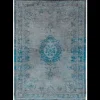 Sale Louis de Poortere Vloerkleed Grey Turquoise 8255 Fading World Medallion |