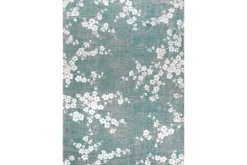 Outlet Louis de Poortere Vloerkleed Lake Blue 9850 Sakura |