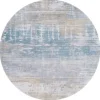 Outlet Louis de Poortere Vloerkleed Long Island Blue 8718 Atlantic Streaks |