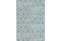 Ginore Vloerkleden^Vloerkleed Washed Blue Geo