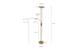 Steinhauer Vloerlampen^Vloerlamp 7500BR Biron Mexlite
